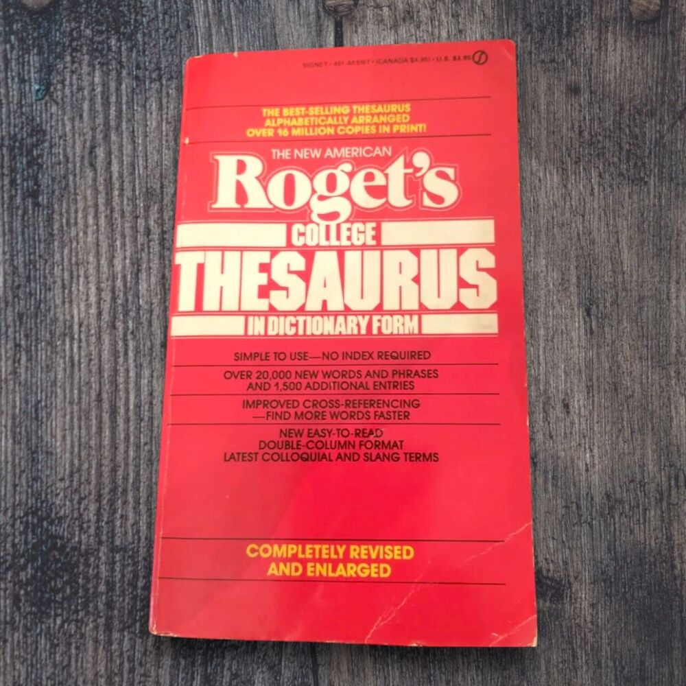 Rogets College Thesaurus 1985 Paperback New American Library